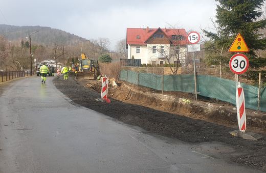 Remont ulicy w Piechowicach
