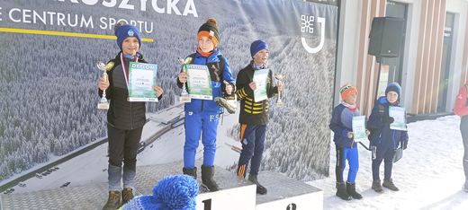 Młodzi narciarze biegowi nie zawiedli, stając na podium