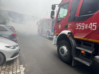 Pożar auta pod wyciągiem