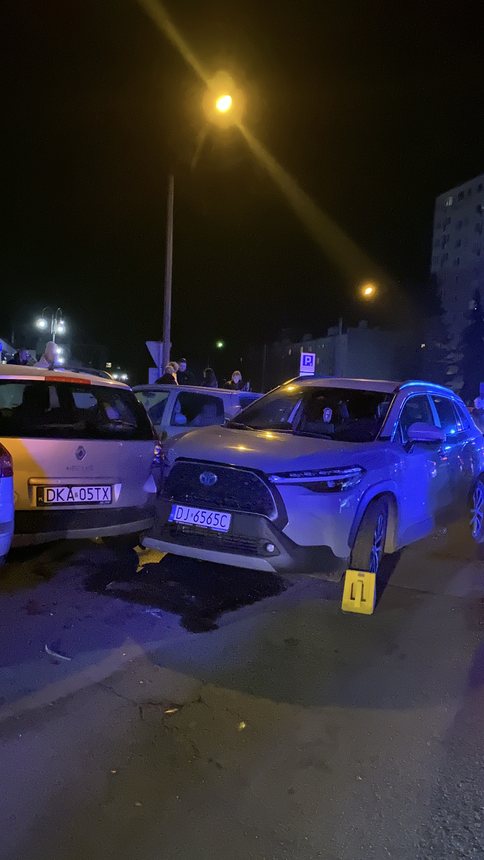 Kolizja 4 aut na Zabobrzu
