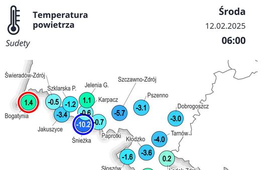 Ciepło nie jest – w okolicy od +1 do –10 stopni
