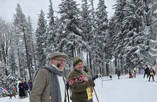 Narciarze Retro w Szklarskiej Porębie