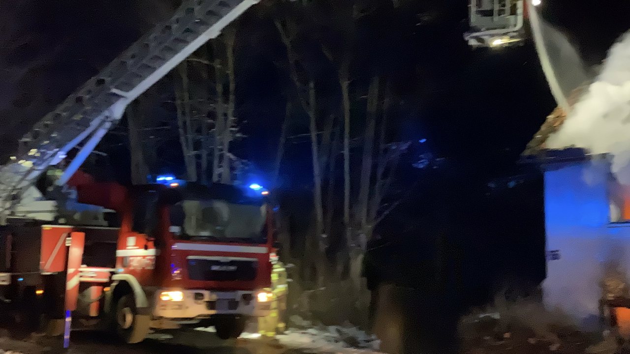 Pali się dom