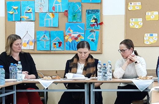 Spotkanie z wiceminister edukacji w szkole w Sosnówce