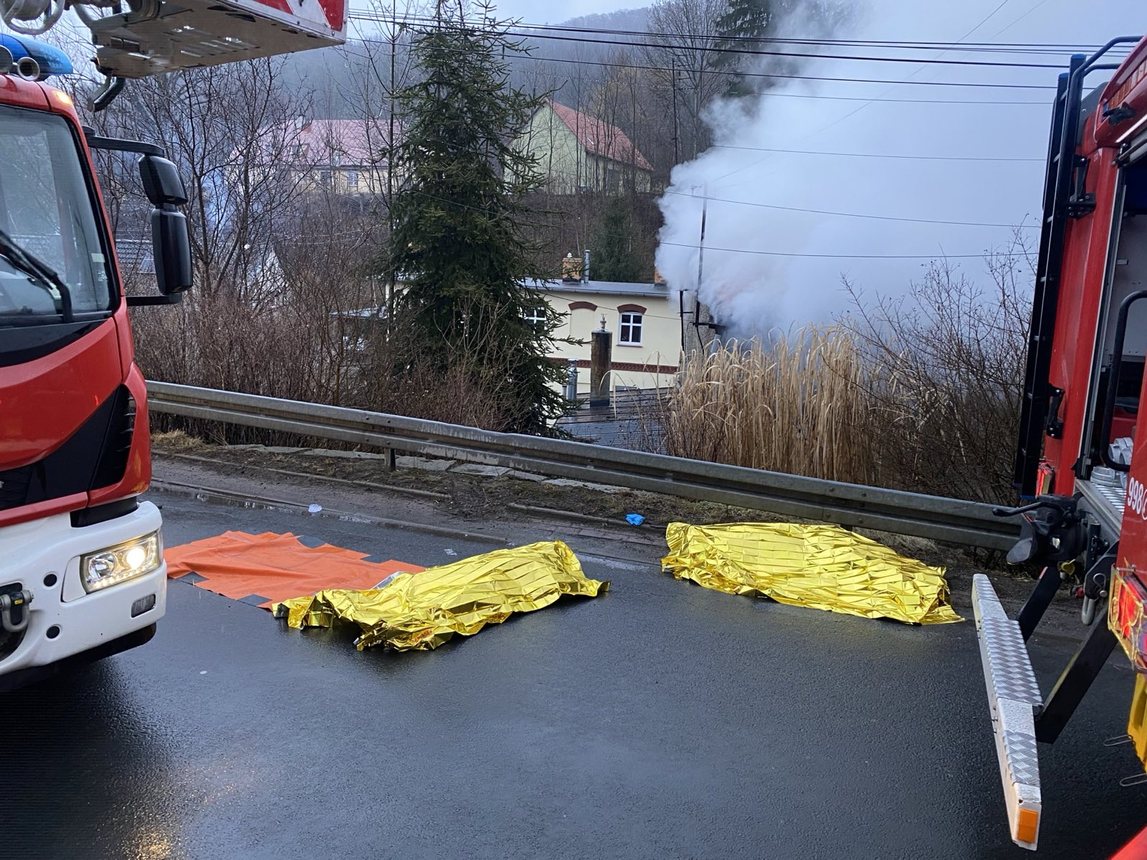 Pożar w Sobieszowie – jedna osoba nie żyje