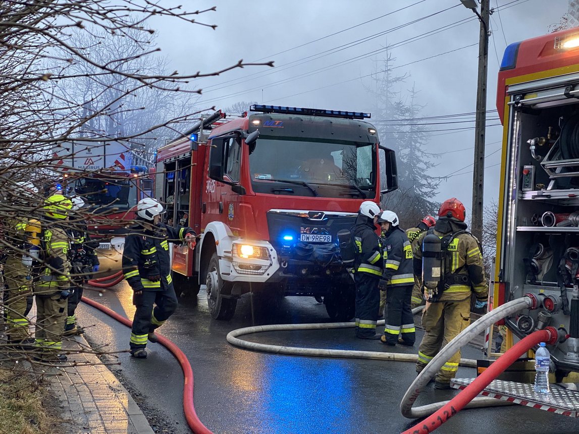 Pożar w Sobieszowie – jedna osoba nie żyje