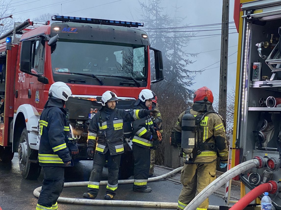 Pożar w Sobieszowie – jedna osoba nie żyje
