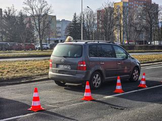 Znowu stłuczka – i znowu na Jana Pawła