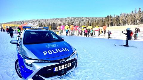 Policja pilnuje na Biegu Piastów