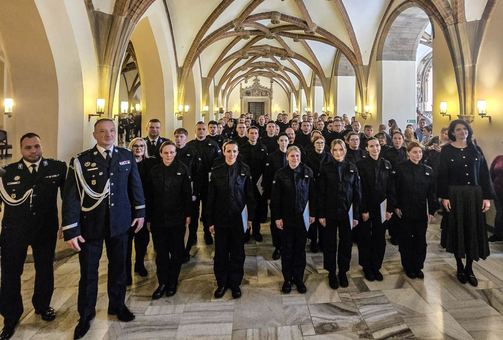 Ślubowanie nowych policjantów