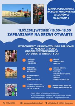 Dzień otwartych drzwi w szkole w Sosnówce