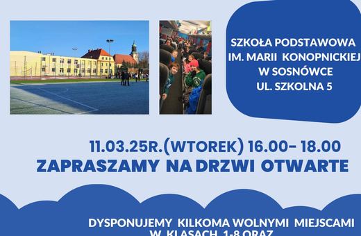Dzień otwartych drzwi w szkole w Sosnówce