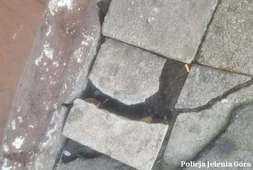 Ukradł i schował telefon pod... chodnikiem