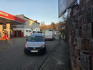 Gaz ulatniał się na stacji paliw