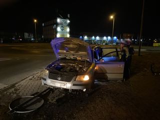 Pijany (2 prom.) rozbił się na Sobieskiego