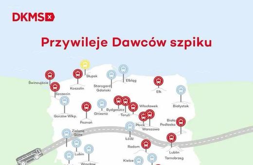 Darmowe autobusy dla dawców szpiku
