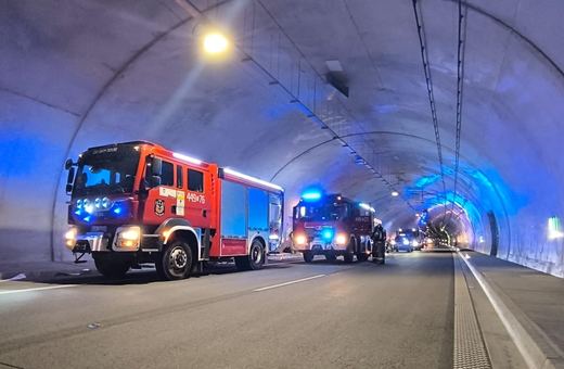 Ćwiczenia służb w tunelach na S3