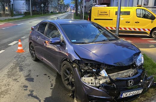 Znowu stłuczka obok sądu