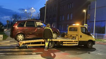 Znowu stłuczka obok sądu