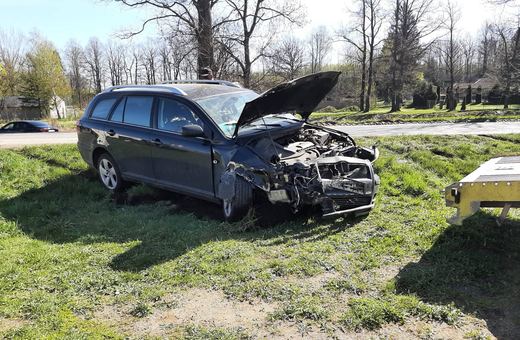 Zderzenie obok budowy galerii
