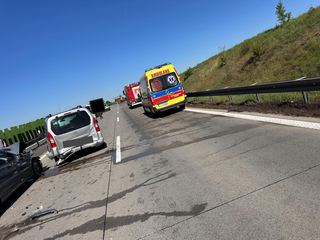 Duży karambol na A4