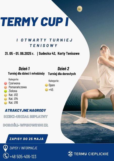 Turniej tenisowy Termy Cup w Jeleniej Górze
