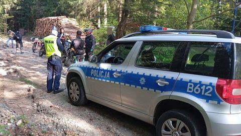 Policja i straż leśna przeciwko nielegalnym rajdom po lesie