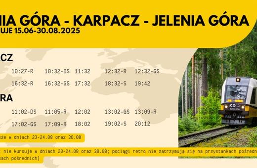 Będzie 14 pociągów do Karpacza