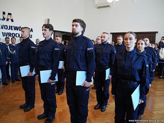 Nowi funkcjonariusze dołączają do dolnośląskiej Policji