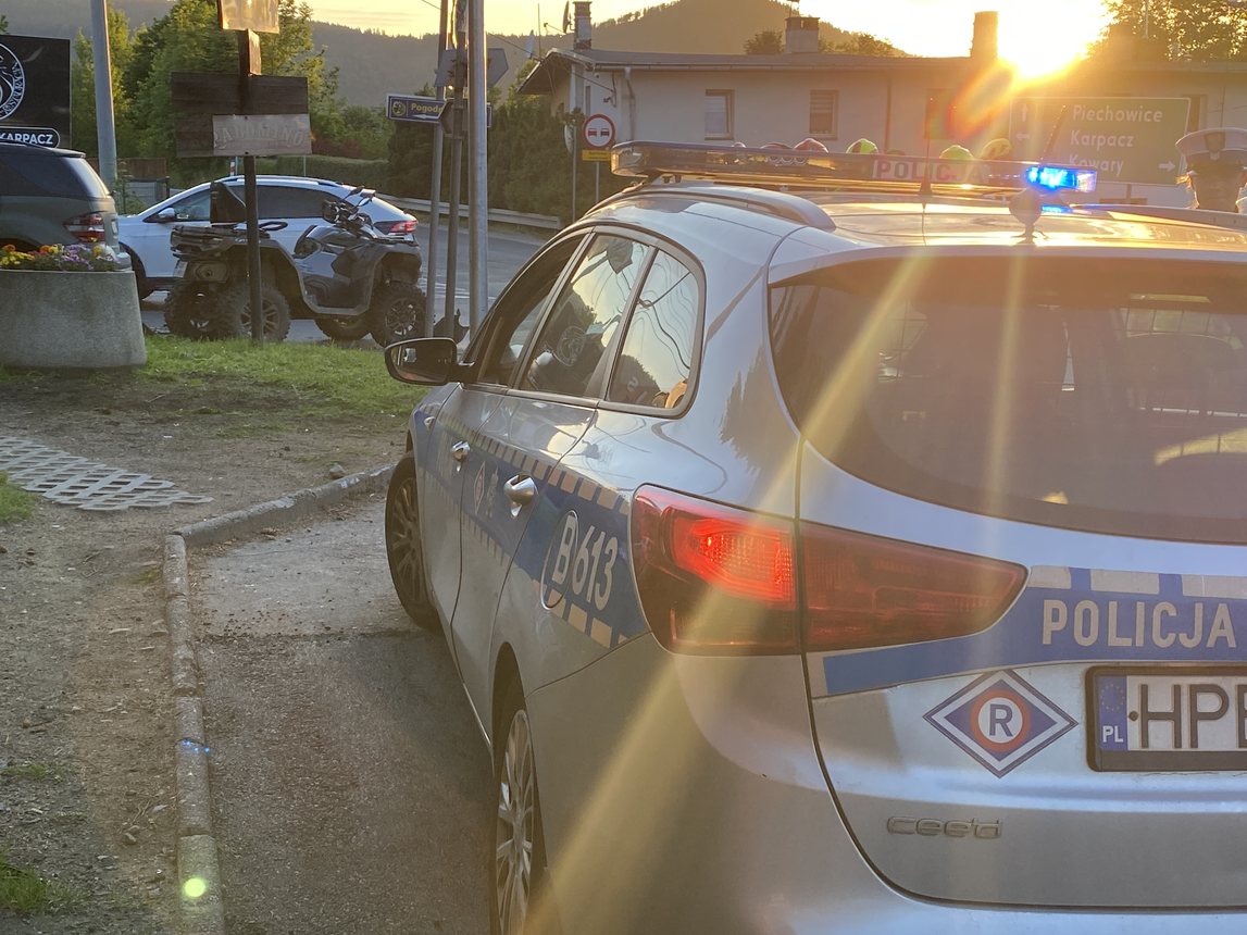 Zderzenie z quadem