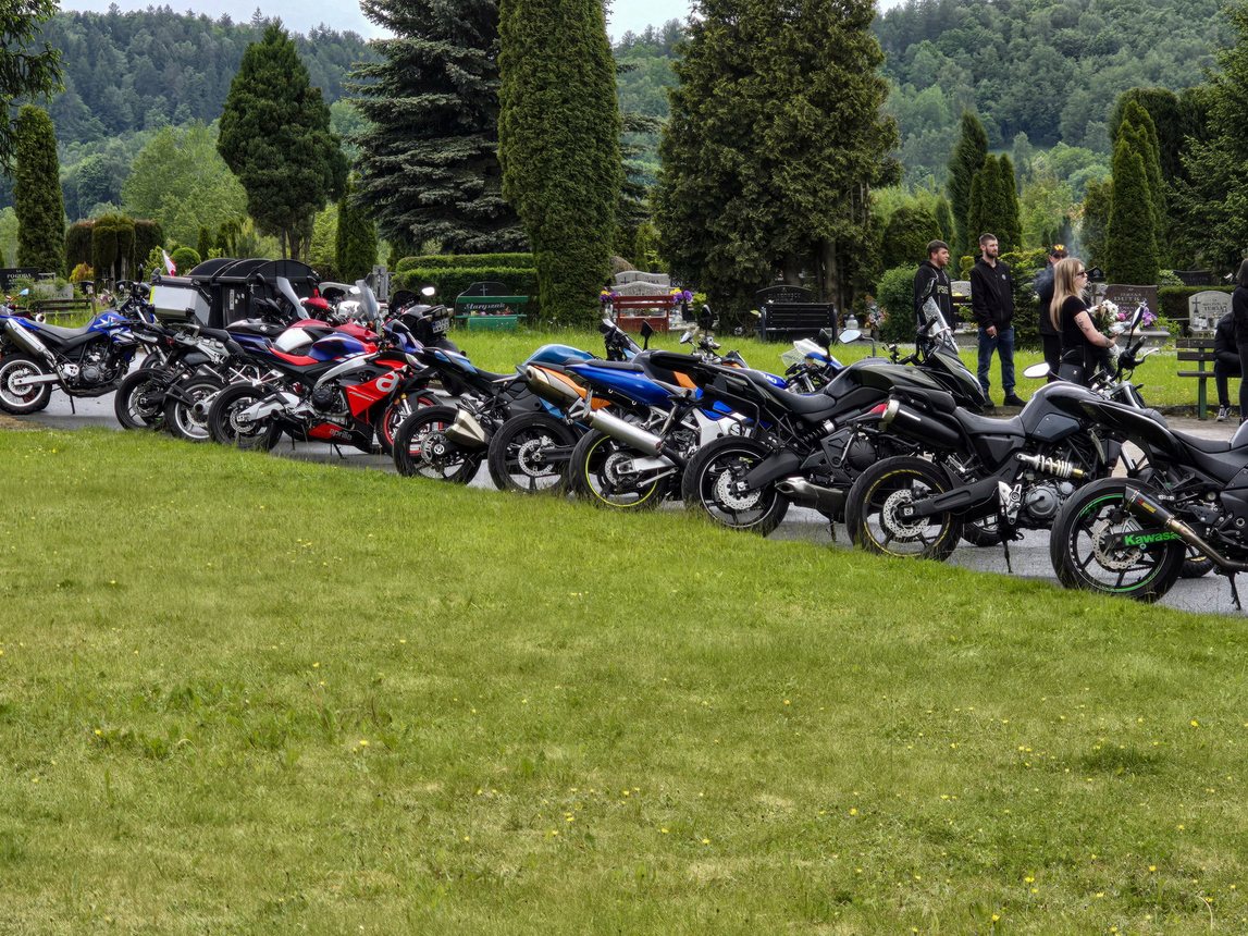 Pogrzeb motocyklisty