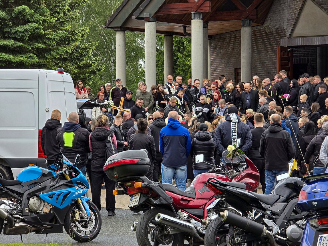 Pogrzeb motocyklisty