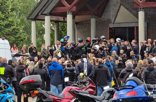 Pogrzeb motocyklisty