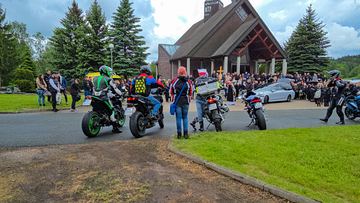 Pogrzeb motocyklisty