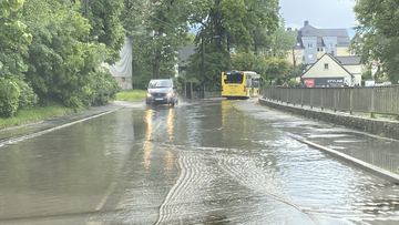 Ulewa zalała ulicę Wolności