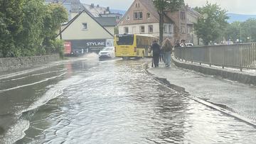 Ulewa zalała ulicę Wolności