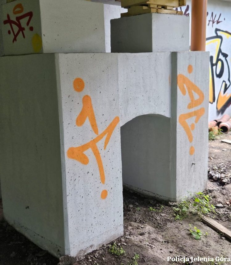 Zatrzymany za graffiti i atak na strażniczki