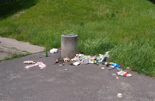 Rozrzucanie śmieci zakończone interwencją