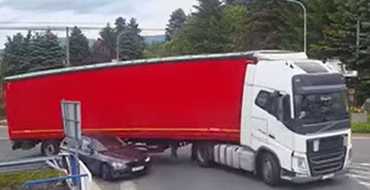 Znowu kolizja w Ścięgnach