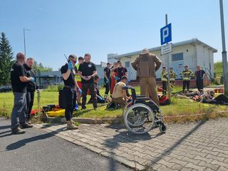 Ewakuacja w jeleniogórskim szpitalu