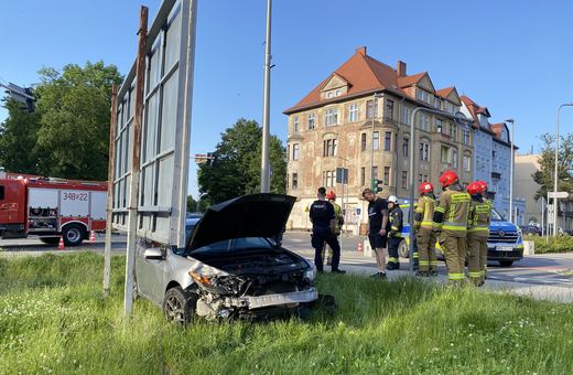 Kolizja na skrzyżowaniu 1 Maja i Wojska Polskiego