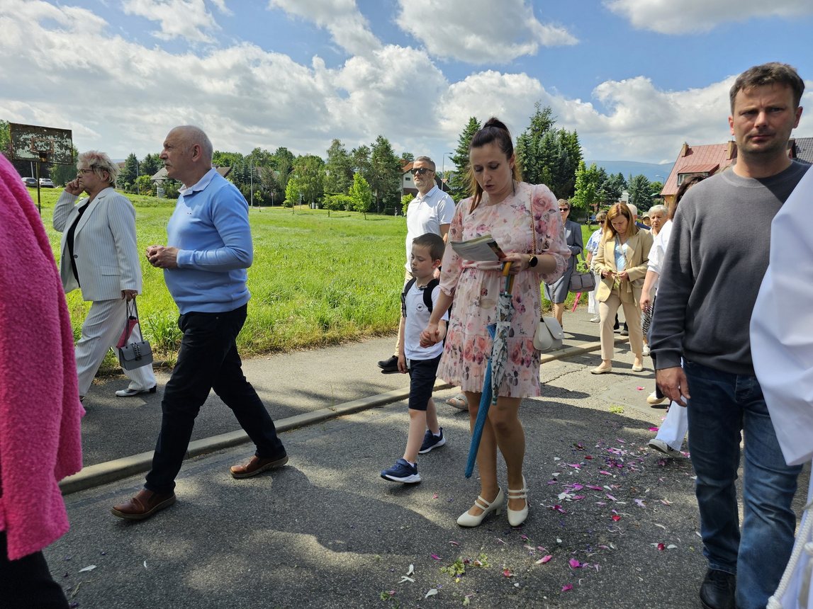 Uroczysta procesja Bożego Ciała w Cieplicach