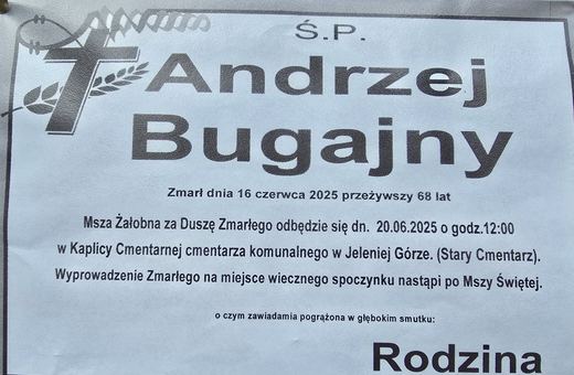 Zmarł Andrzej Bugajny