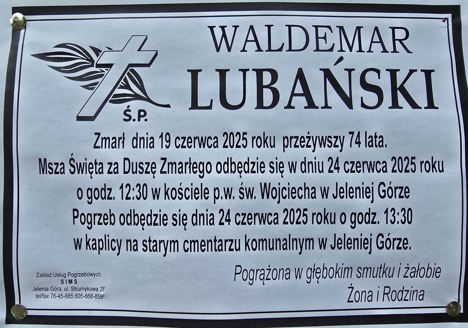 Zmarł Waldemar Lubański