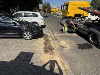 Wyjeżdżał z parkingu prosto w taksówkę