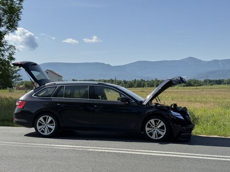 Kolizja w Łomnicy