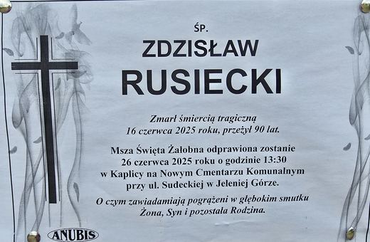 Zmarł Zdzisław Rusiecki