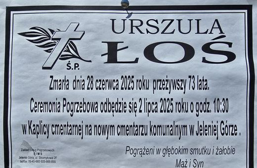 Zmarła Urszula Łoś