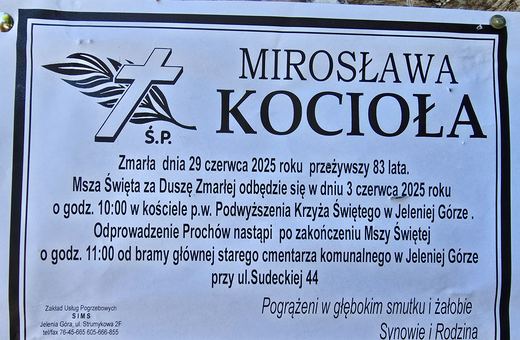 Zmarła Mirosława Kocioła