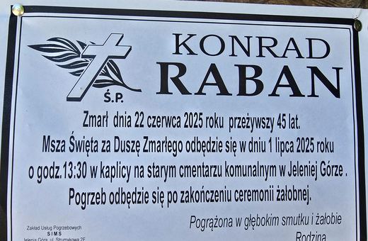 Zmarł Konrad Raban
